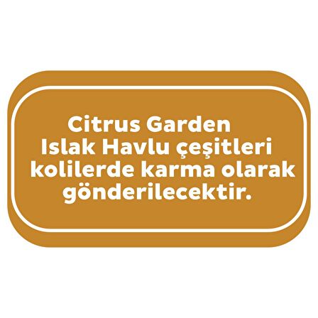 Sleepy Citrus Garden Islak Bebek Havlusu 12x90 (1080 Yaprak)